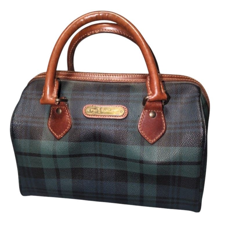 美品　ポロラルフローレン　ヴィンテージ　ミニボストン　ハンドバッグ