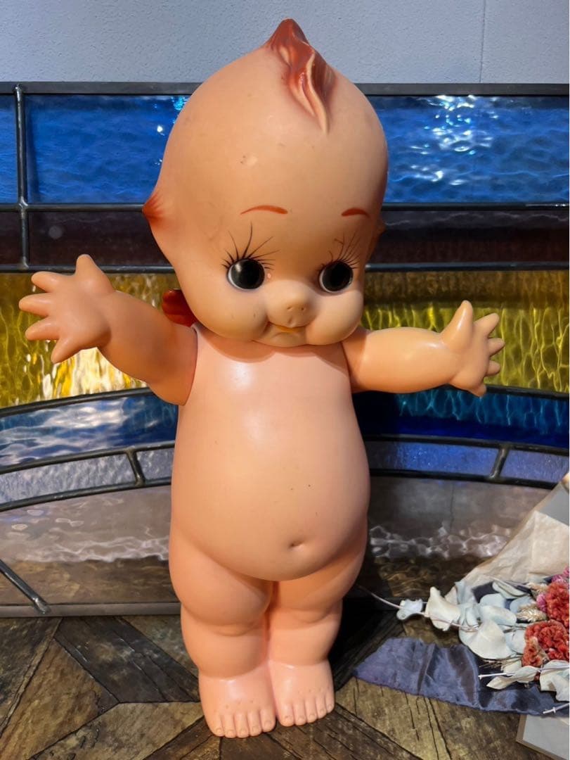 キューピーマヨネーズ 赤羽 な人形 レア 希少 昭和レトロ 53cm