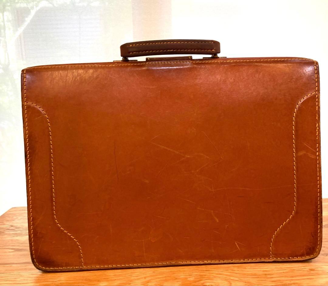 【希少】 鍵付きPAPWORTH パップワース 本革 ダレスバッグ