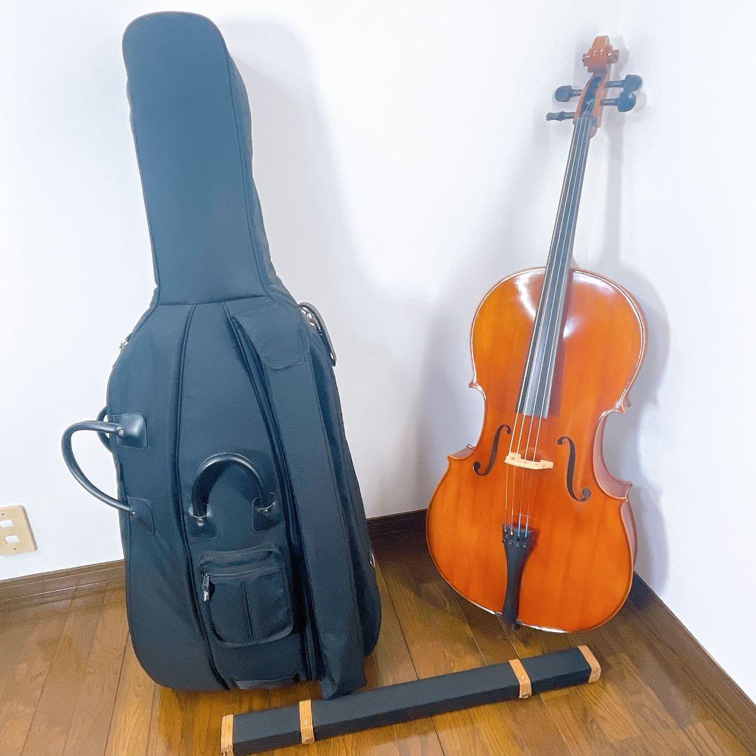 イーストマン　VC100 チェロ　セット　4/4 弓　ケース付き