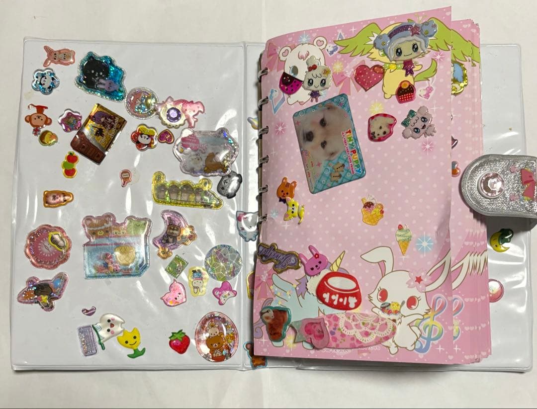 【完成品】★希少 レア時物★ジュエルペット シール帳 バインダー付き 平成女児