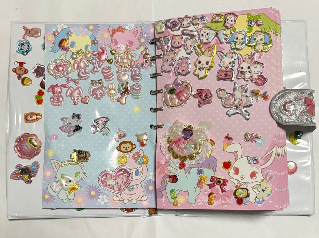 【完成品】★希少 レア時物★ジュエルペット シール帳 バインダー付き 平成女児