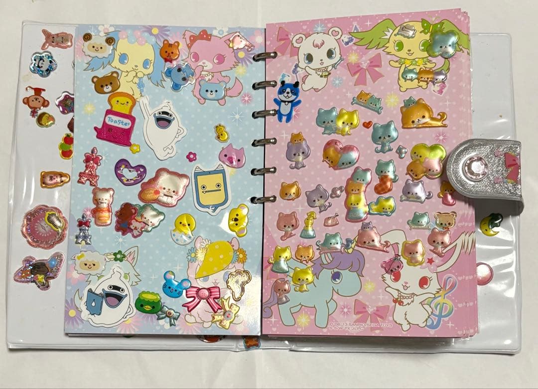 【完成品】★希少 レア時物★ジュエルペット シール帳 バインダー付き 平成女児