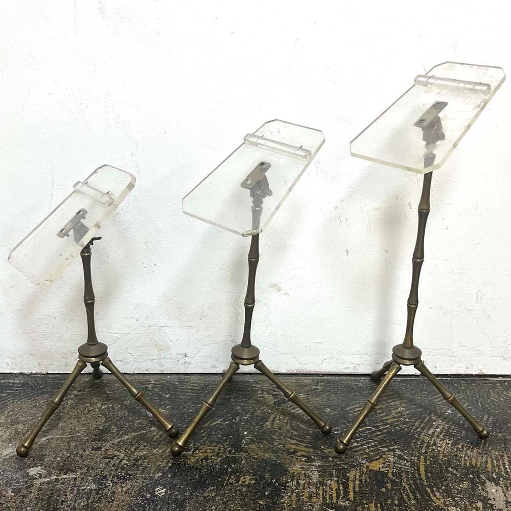 60s～70s ヴィンテージ ディスプレイシューズスタンド 真鍮脚/アンティーク