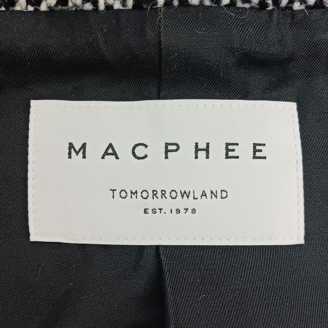 24AW完売品✨マカフィー ブロークンツイードオーバーサイズドコート 34