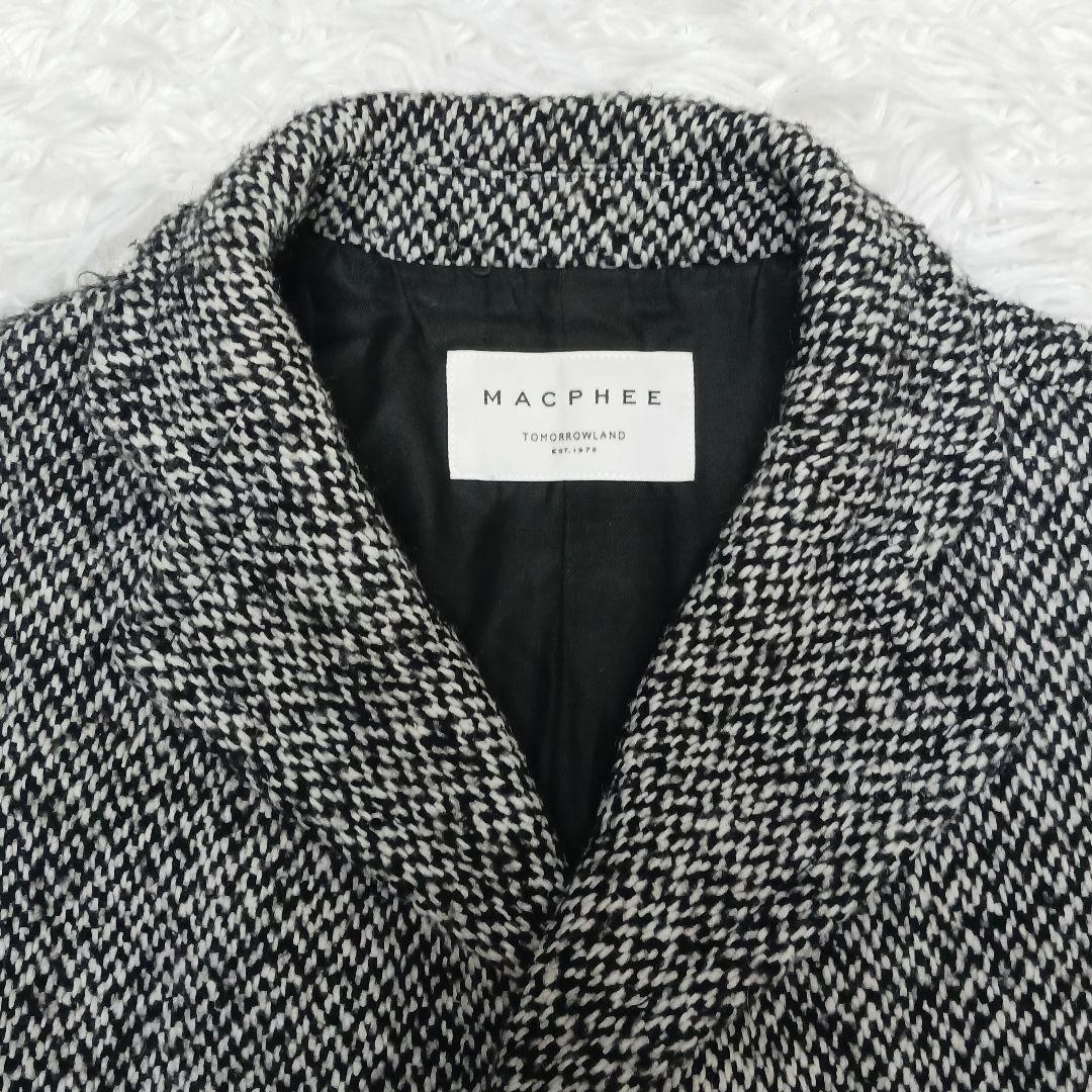 24AW完売品✨マカフィー ブロークンツイードオーバーサイズドコート 34