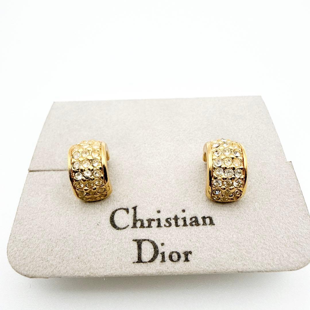 2962-1 極美品✨　Dior ピアス　CD ロゴ　希少　刻印