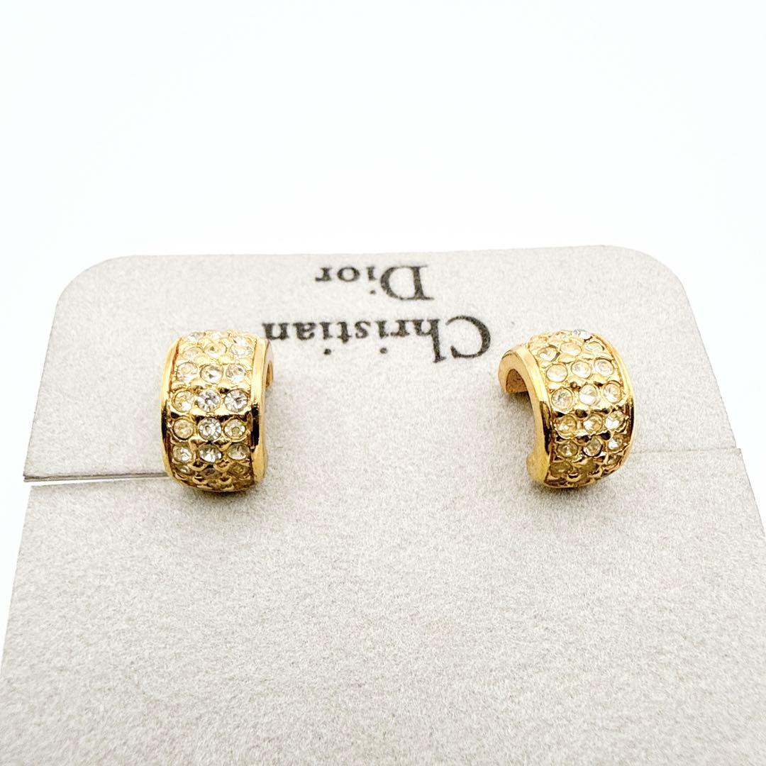 2962-1 極美品✨　Dior ピアス　CD ロゴ　希少　刻印