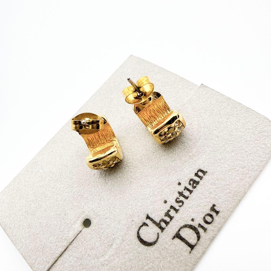 2962-1 極美品✨　Dior ピアス　CD ロゴ　希少　刻印