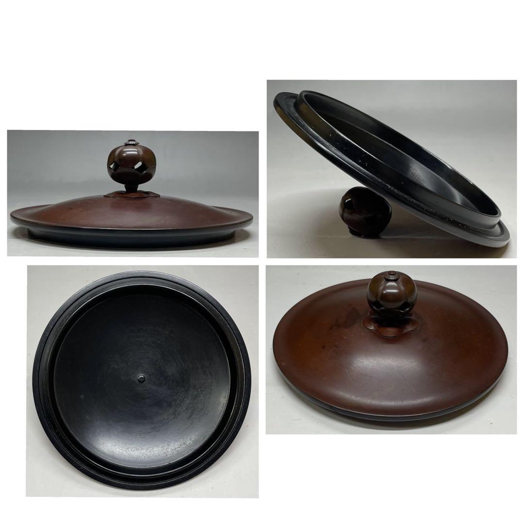 人間国宝　高橋敬典　丸霰釡　茶釜　あられ　釜釻　共箱 　T033