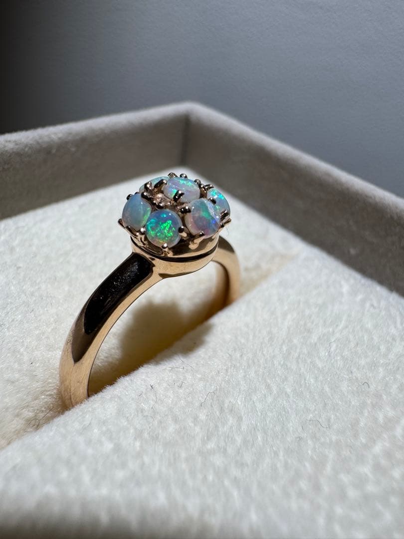 4℃ k18 オパールの指輪