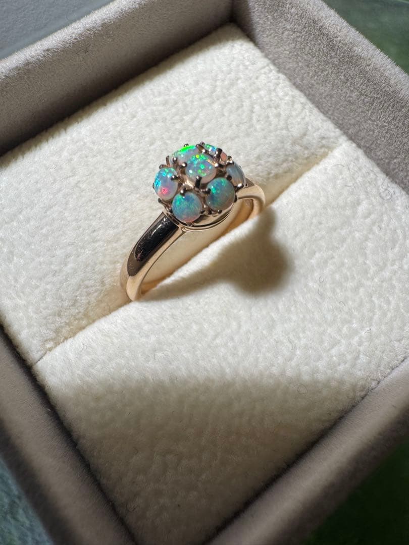 4℃ k18 オパールの指輪