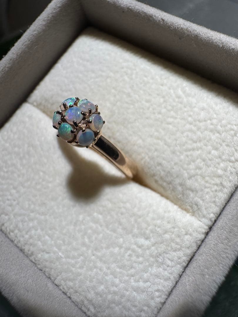 4℃ k18 オパールの指輪
