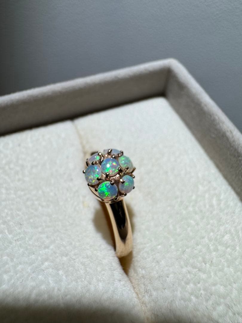 4℃ k18 オパールの指輪