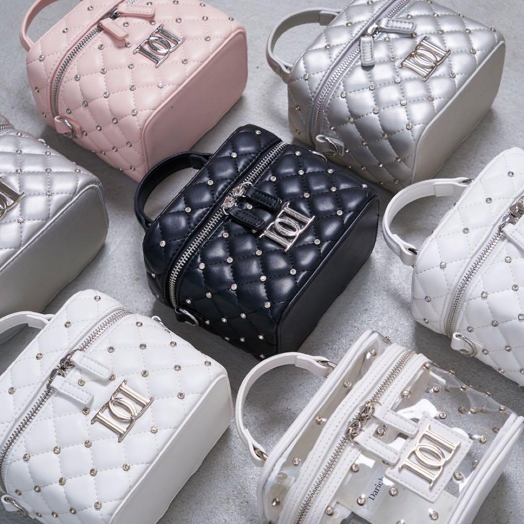 よっしーDarich（ダーリッチ） キルティングビジュースクエアミニバッグ