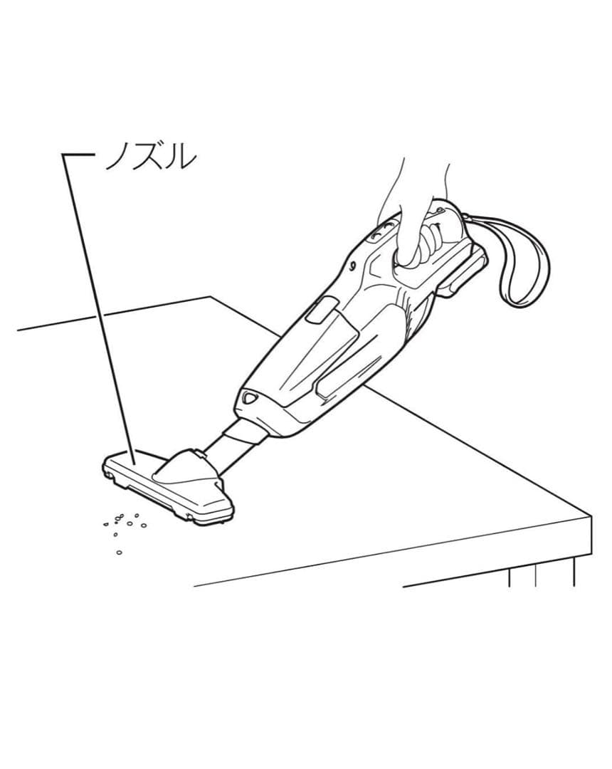 マキタ コードレス掃除機CL107 紙パック式 CL107FDSHW