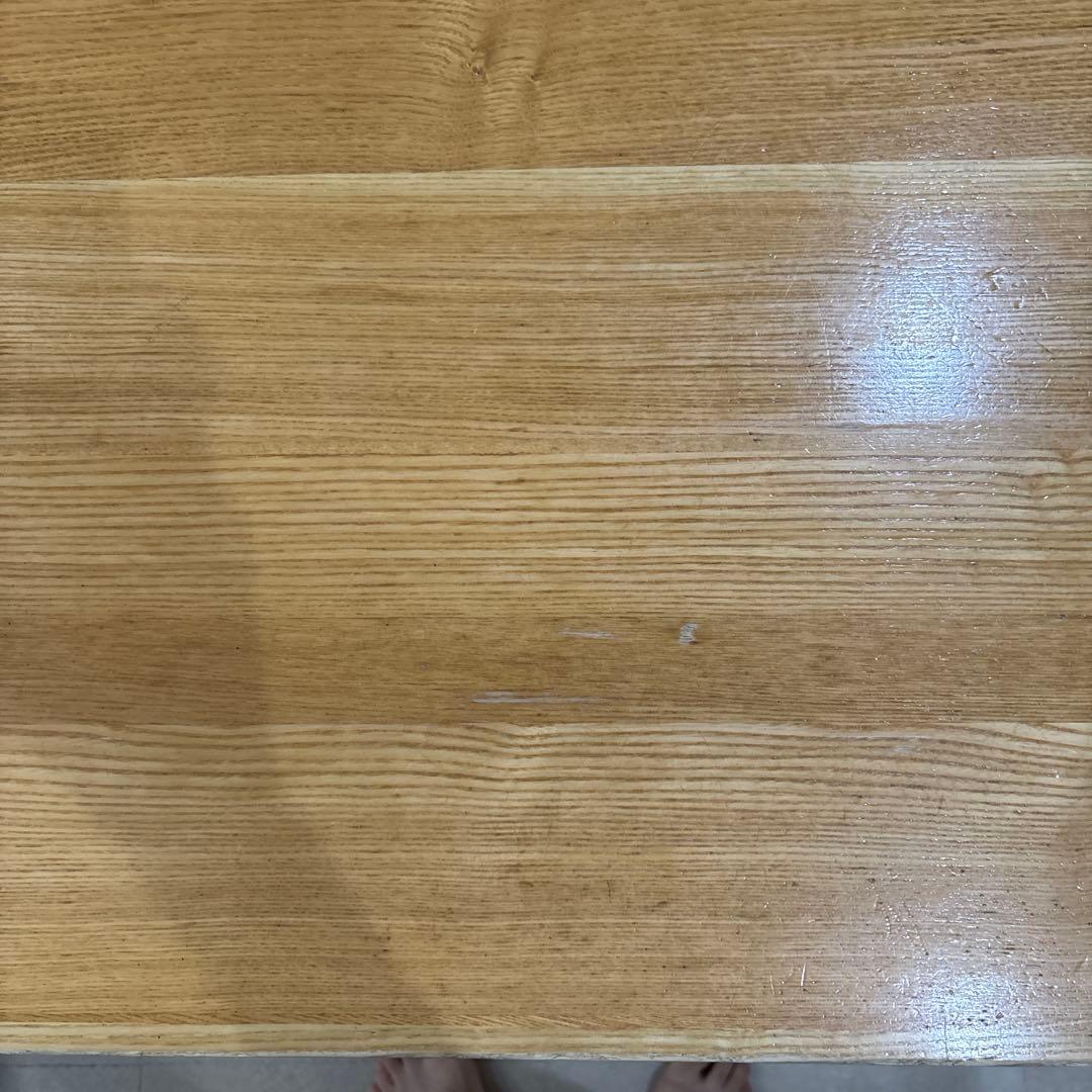 無印良品 MUJI タモ材 ナチュラルウッド 長方形ダイニングテーブル