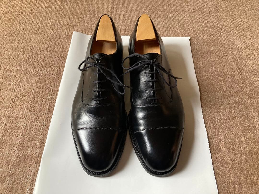 美品 JMウエストンUK8E ストレートチップ 定価17万円