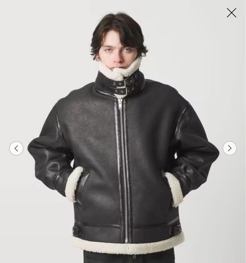 早い者勝ち！MONKEY TIME フェイクムートン ボア B-3 ジャケット