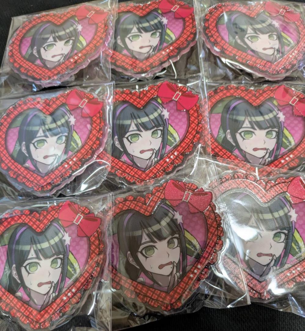 ダンガンロンパ ハート型アクリルバッジ 茶柱転子 9個セット