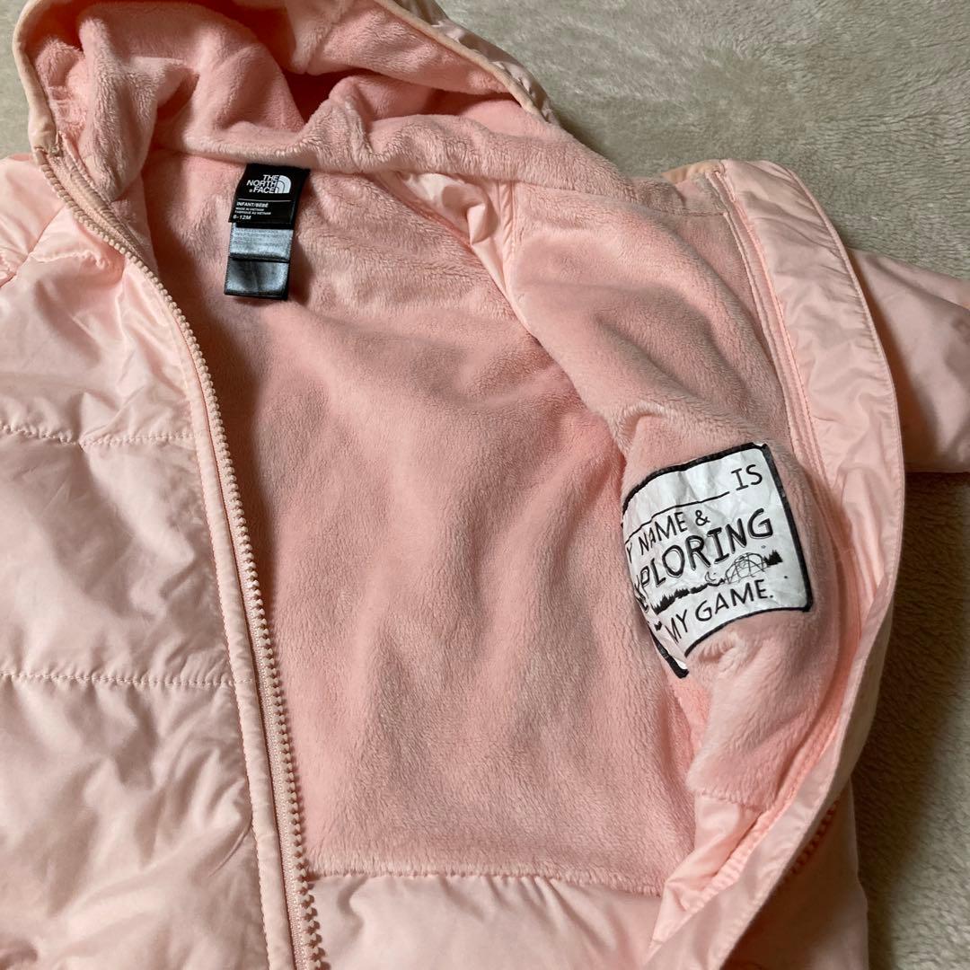 The North Face フード付きジャンプスーツ ピンク