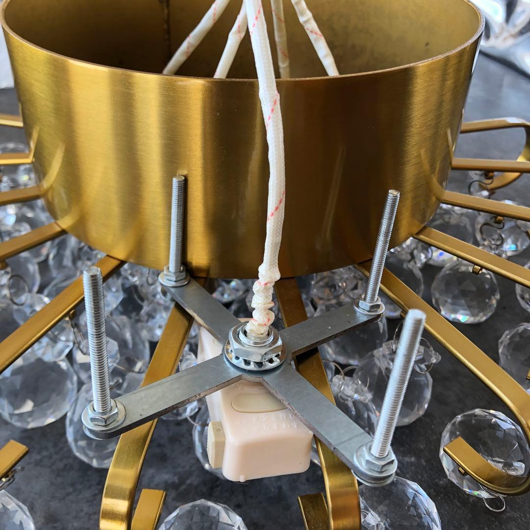 送料無料　シーリングライト　クリスタル　ゴールド　ゴージャス　シャンデリア　照明