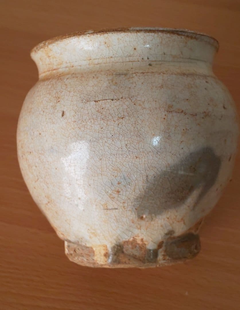 朝鮮王朝時代 李朝時代 会寧斑釉壺 小壺