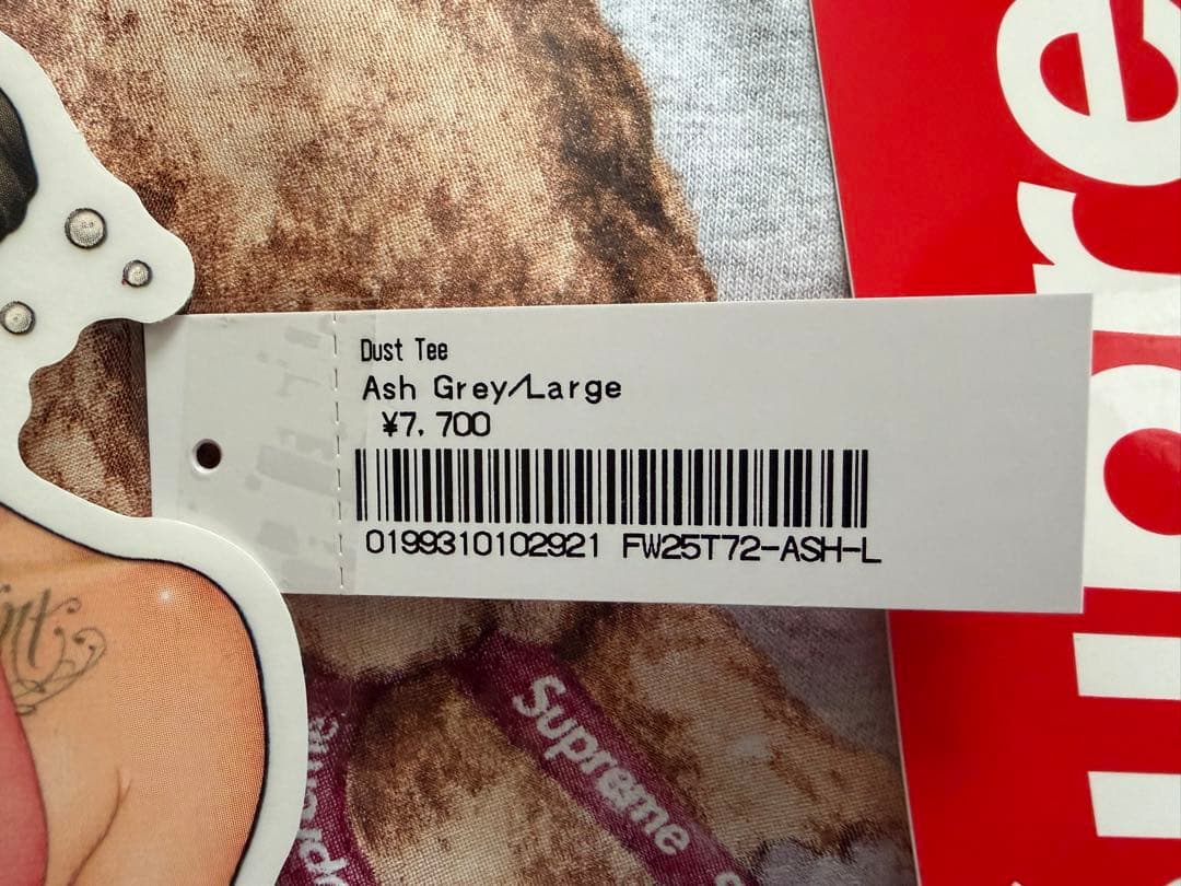 トップス supreme Dust TeeAsh Grey/Large