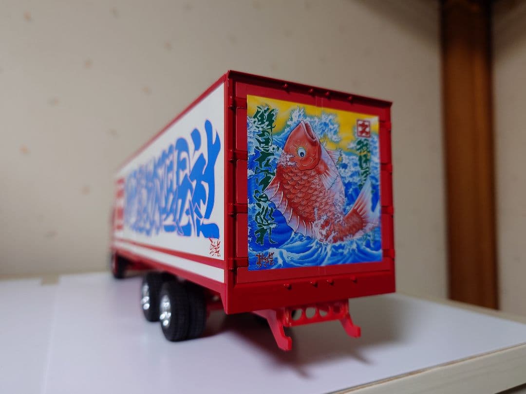 1/32 プラモデル 押田運送 角文観光 ミスターＸ 製作途中 デコトラの鷲