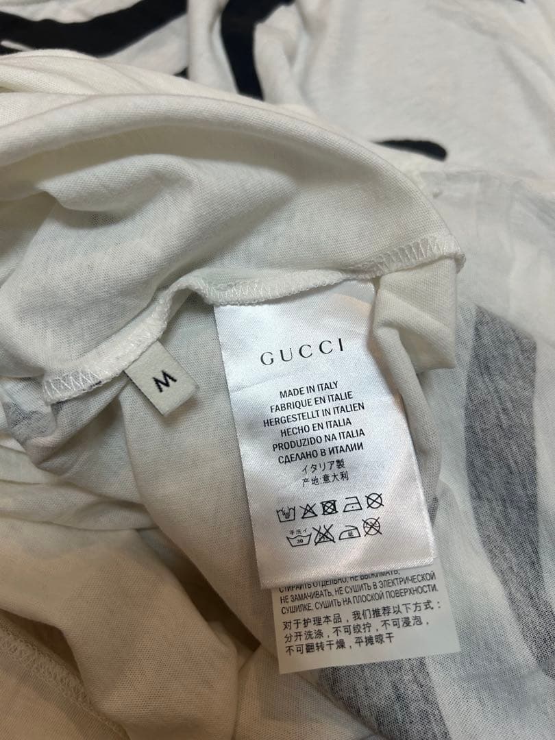 GUCCI タイガー プリント Tシャツ ホワイト M ミケーレ期