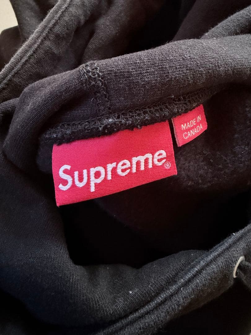 Supreme クロスボックスロゴ　パーカー Sサイズ ブラック　BOXLOGO
