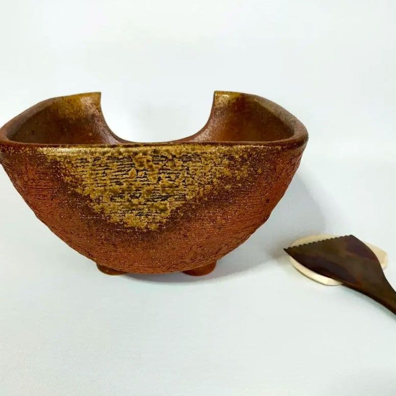 風炉　炭斗　炭入れ　茶道具　灰ならし　ならし置き