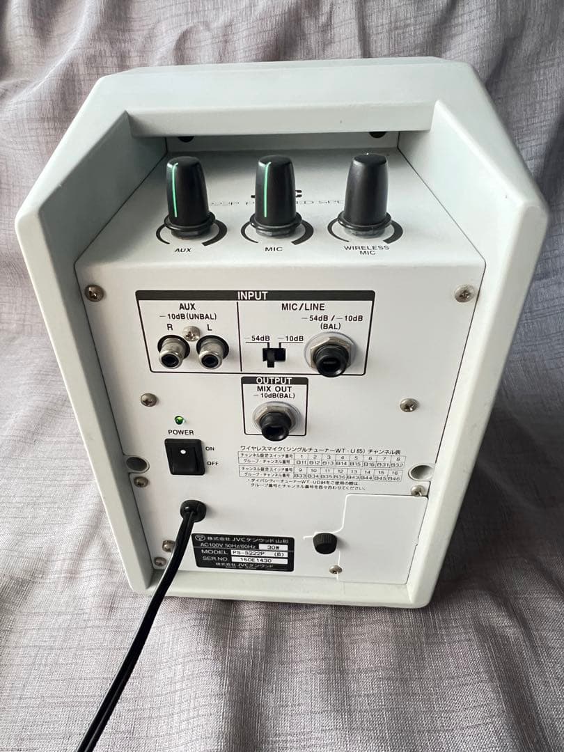 JVC PS-S222P パワードスピーカー、ワイヤレスマイク対応 (ビクター)