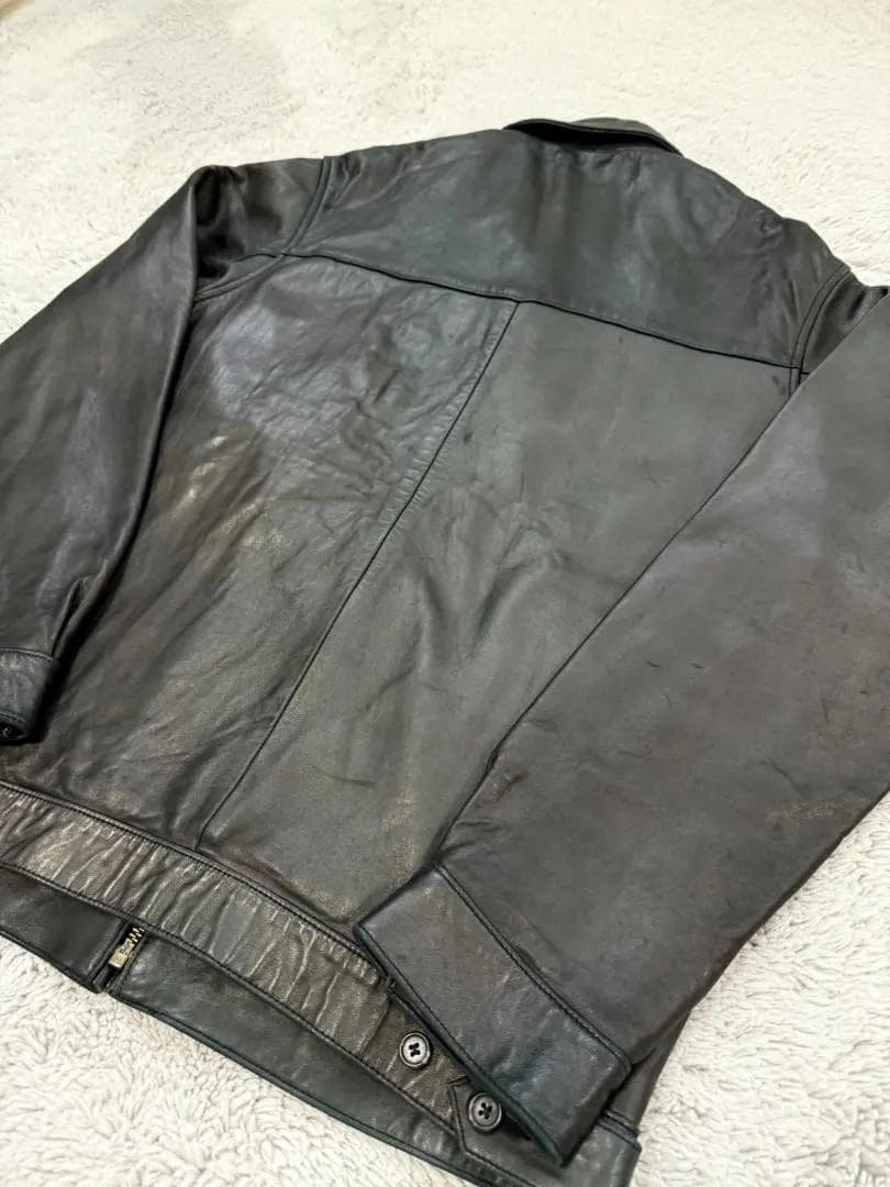 【希少Sサイズ】ラルフローレン/レザー/スイングトップ/S/ブラック/黒/ポニー