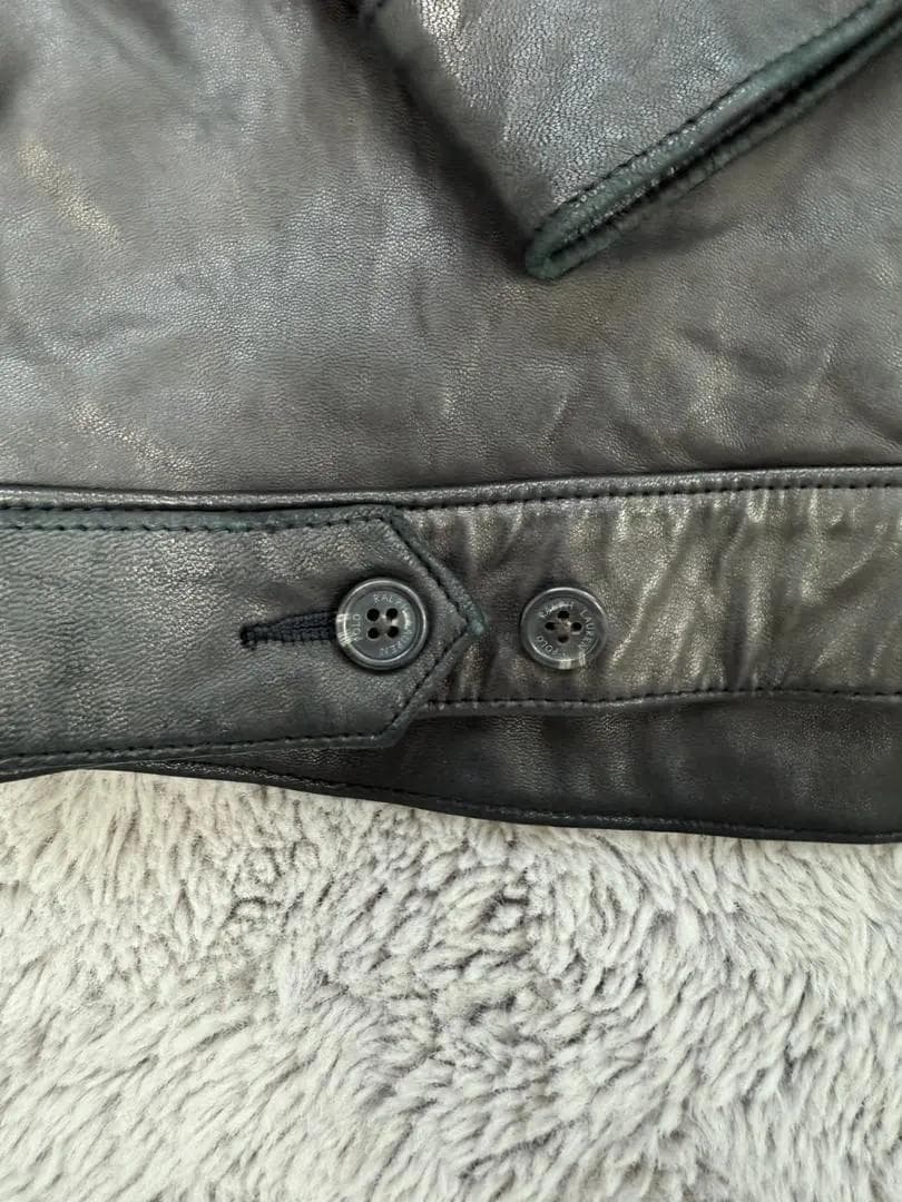 【希少Sサイズ】ラルフローレン/レザー/スイングトップ/S/ブラック/黒/ポニー