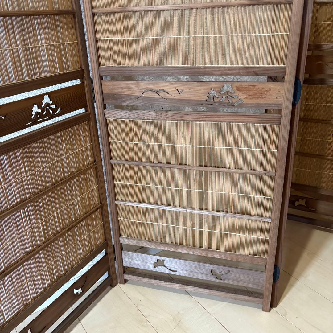 パーテーション　間仕切り　御簾屏風