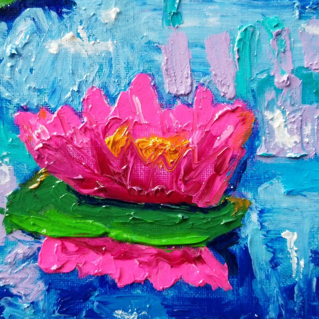 油絵　 専用　睡蓮　抽象画