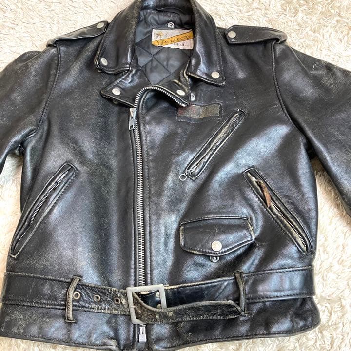 schott ダブルライダース　レザージャケット　ヴィンテージ　ベルト　40