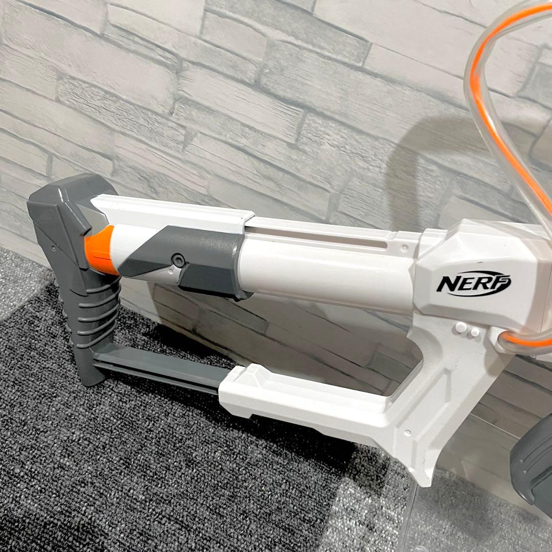 ナーフ 電動とコッキングの2台セットです‼︎ 通常弾、メガ弾、ロケット弾発射可能‼︎