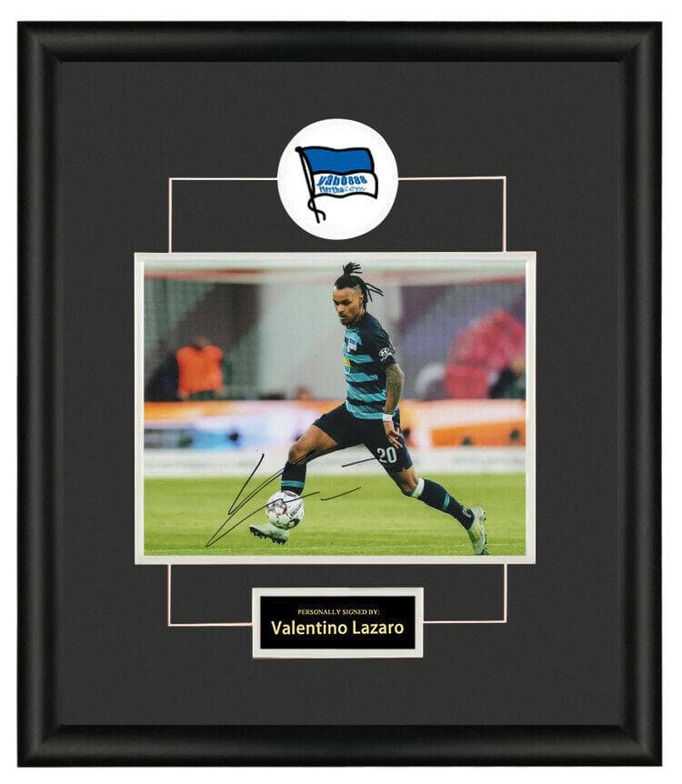 直筆サイン入り写真 ヴァレンティーノ・ラザロ ヘルタ・ベルリン SA鑑定済