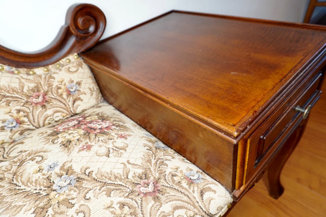 イタリア アンティーク テレフォンベンチ ベンチソファ