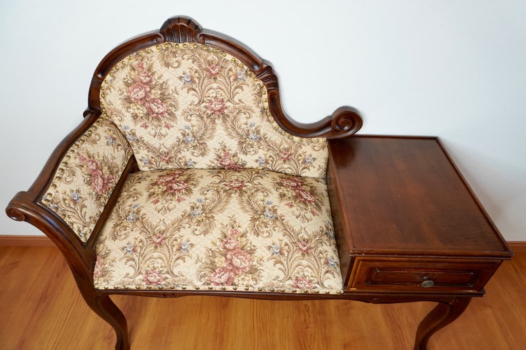 イタリア アンティーク テレフォンベンチ ベンチソファ