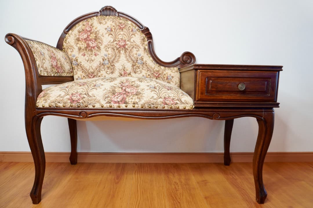 イタリア アンティーク テレフォンベンチ ベンチソファ