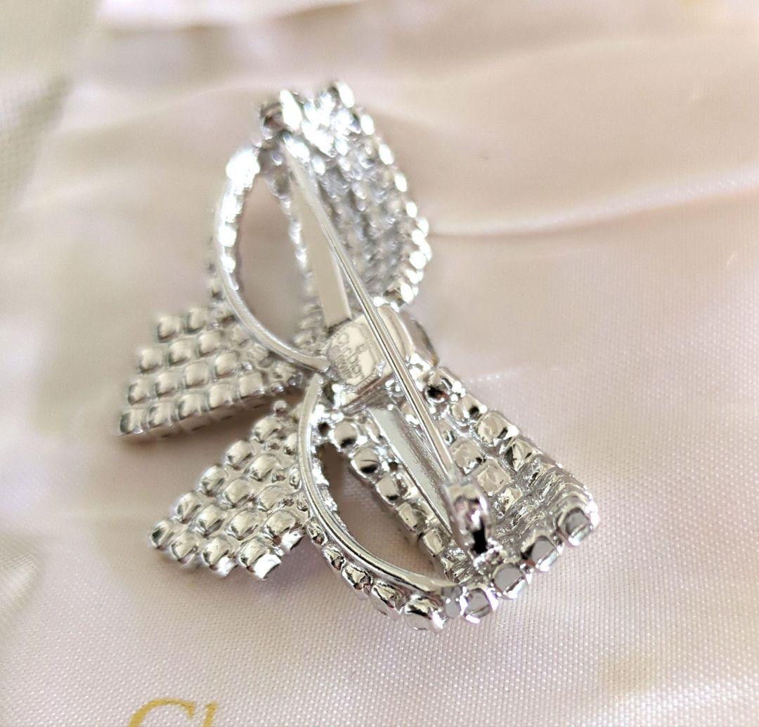 Christian Dior リボン型ブローチ