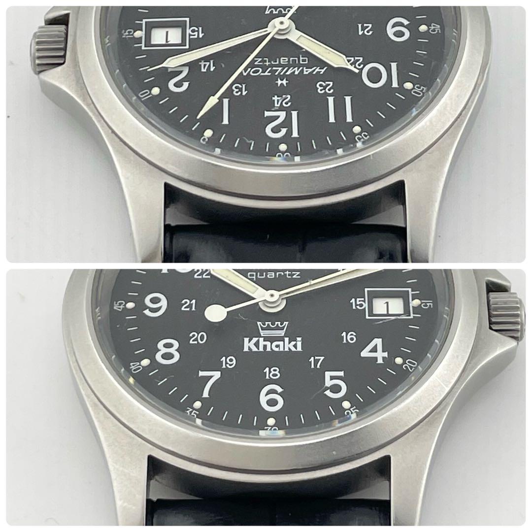 【稼働/新品ベルト】ハミルトン　Khaki カーキキング　王冠　腕時計　メンズ
