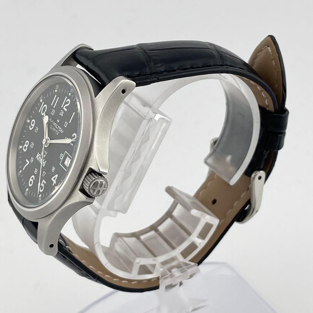 【稼働/新品ベルト】ハミルトン　Khaki カーキキング　王冠　腕時計　メンズ