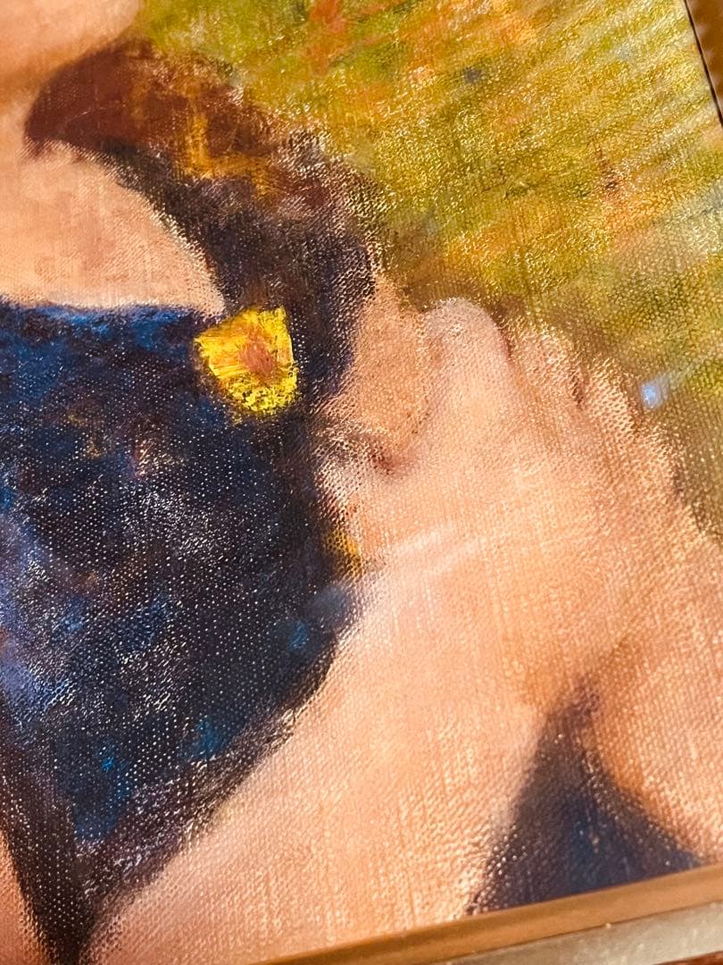 真作 梅田画廊取扱 木本晴三 「少女」4号