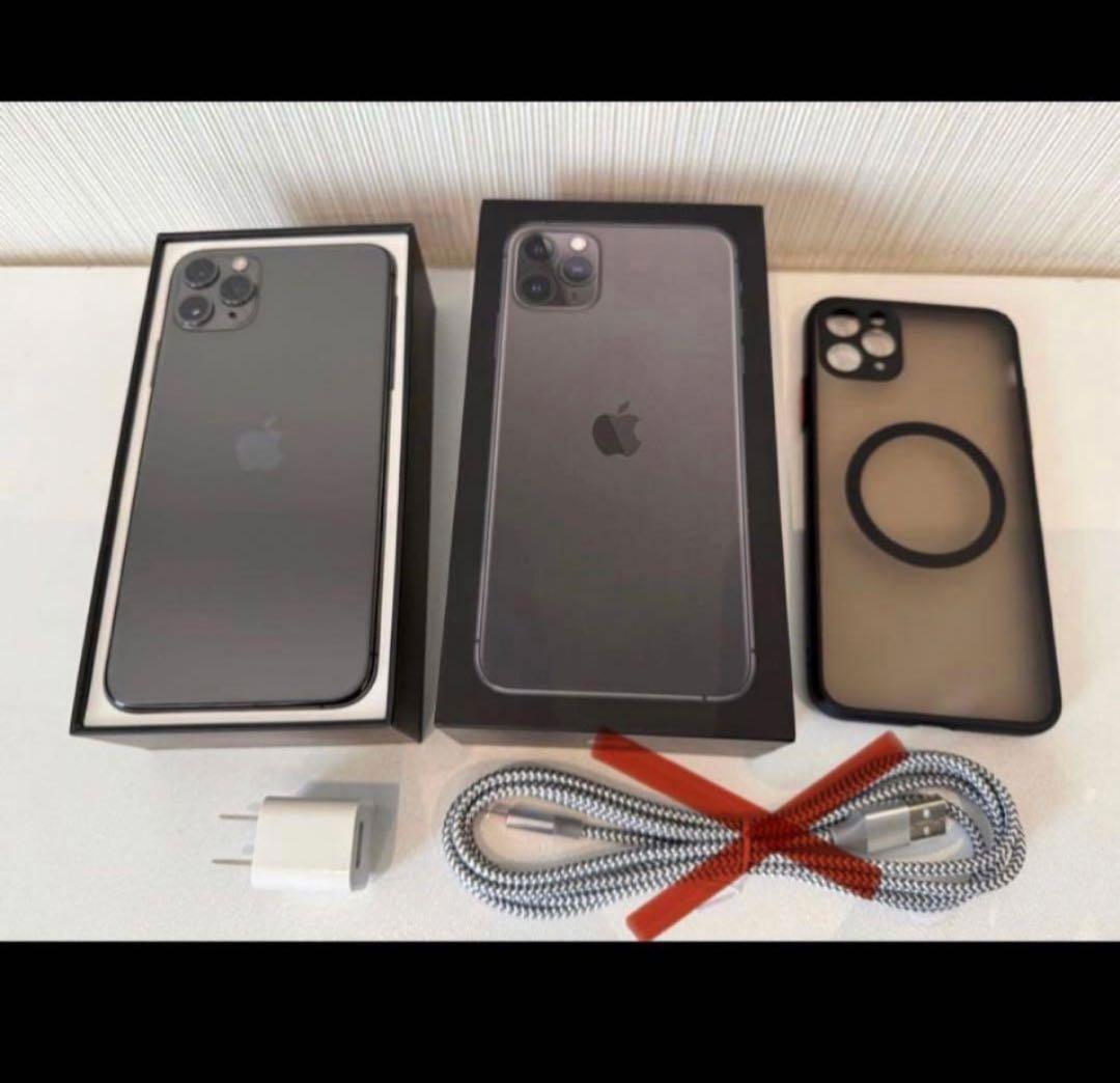 iPhone11promax256GB.本体.ケース.箱付！！