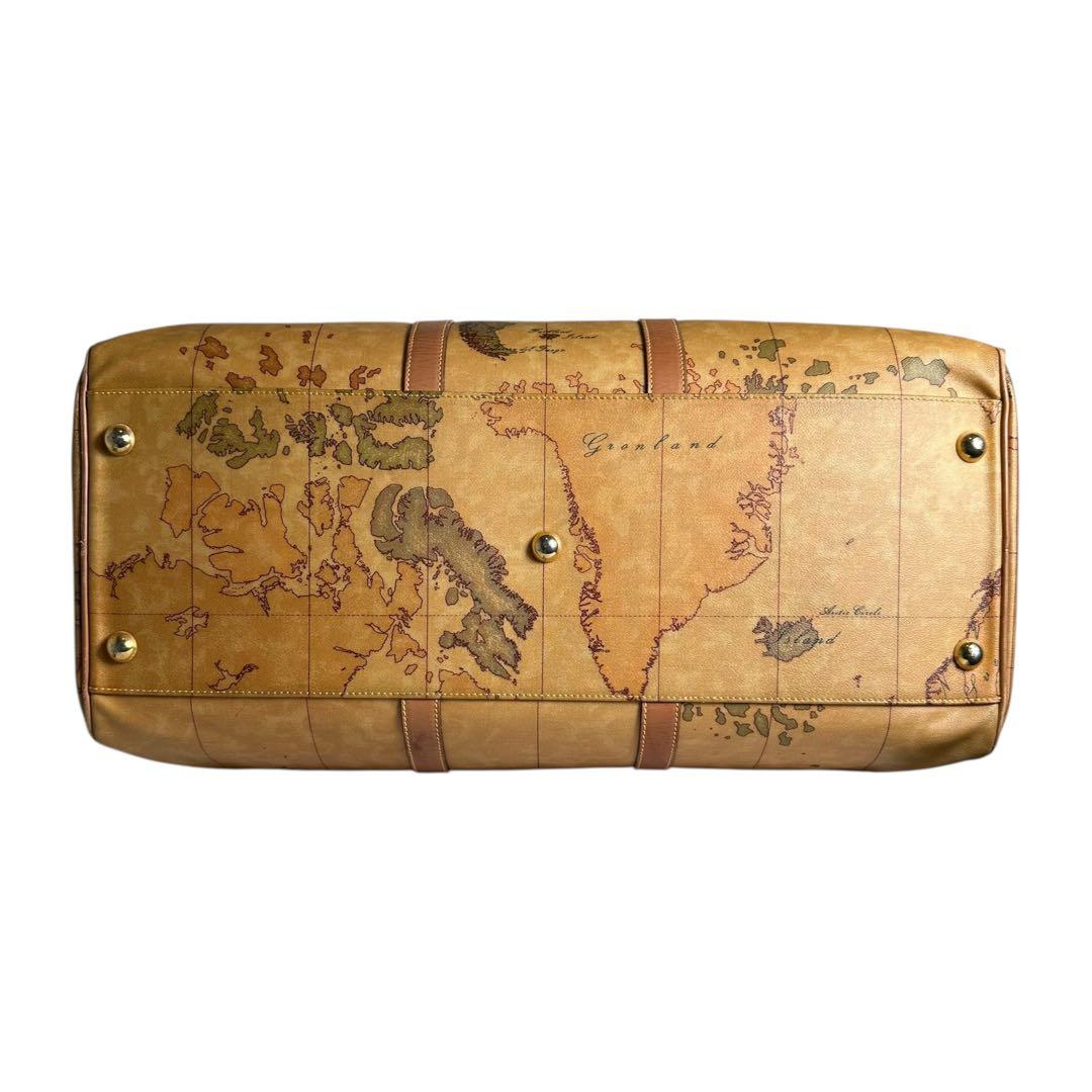 大容量　プリマクラッセ　2way ボストンバッグ　PVC 地図柄