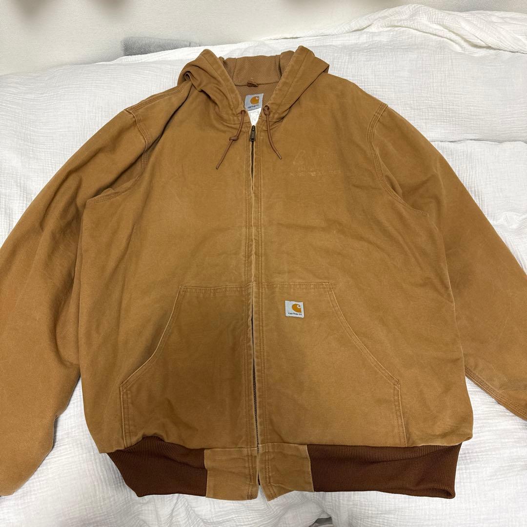 U.S.A製 Carhartt フード付きジャケット ブラウン
